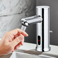 Robinet Mitigeur de Lavabo Chauffe-Eau Électrique Automatique Sans Contact à Détection de Mouvement pour Salle de Bain
