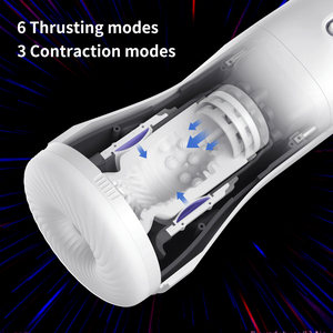 Top estándar masculino GT rotación telescópica vibrador masturbador juguete sexual contracción pene manga vibrador - Product Image 6
