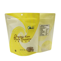 Sachet personnalisé imprimé en fibre de coco, lin et tournesol, anti-humidité, refermable, pour graines de citrouille perlées, chewing-gum et sushis