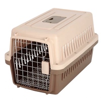 Cage de transport pour petits animaux en plastique solide et coloré, approuvée par les compagnies aériennes, pour chiens, chats, oiseaux, boîte de transport respirante pour l'extérieur