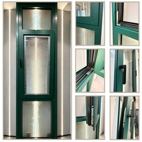 Ventana Abatible Interior RC4 de Diseño Moderno y Minimalista para Apartamentos Urbanos, Vidrio Templado de Doble Capa con Junta de Sellado Antipolvo