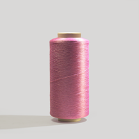 Fil texturé 100 % polyester, coloré, avec masterbatch de couleur, filé en machine