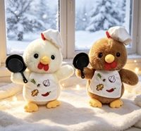 Boneka Hewan Super Lembut 12cm dengan Isian Kapas PP - Gantungan Kunci Penghilang Stres untuk Mesin Cakar