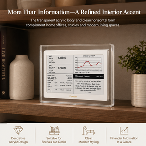 Kylendar Calendrier numérique en papier électronique acrylique de 7,5 pouces avec Wi-Fi, affichage en temps réel des nouvelles, des actions et des marchés financiers pour la maison et le bureau - Product Image 6