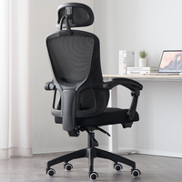 Chaise de bureau moderne en tissu maillé 2024 avec base pivotante réglable en hauteur pour usage commercial
