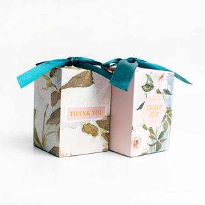 กล่องของขวัญเทียนหอมระดับไฮเอนด์วัสดุ <span class=keywords><strong>DIY</strong></span> พร้อมริบบิ้นลายผีเสื้อสำหรับถ้วยครีมตาพิมพ์เคลือบผิวด้าน - Product Image 1
