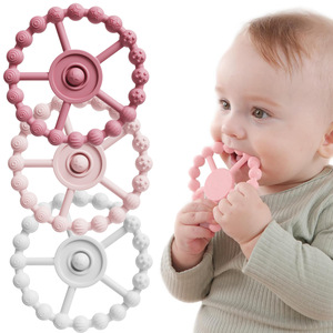 Juguetes de Silicona para Masticar y Dentición, 100% de Grado Alimenticio, Libres de BPA, <span class=keywords><strong>Mordedor</strong></span> de Silicona para Bebés - Product Image 1