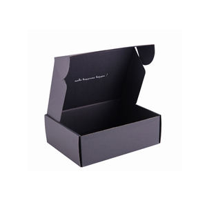 Produk Terlaris Di Dunia Permukaan Hitam Mengkilat dengan Font Sederhana Kemasan Kotak Kertas Bergelombang Kualitas Tinggi - Product Image 5