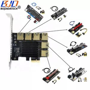 Connecteur 6 * USB3.0 (PCIe 1X Signal) vers <span class=keywords><strong>carte</strong></span> d'extension PCI Express X1 PCI-E 1X pour <span class=keywords><strong>carte</strong></span> vidéo <span class=keywords><strong>graphique</strong></span> GPU <span class=keywords><strong>Riser</strong></span> - Product Image 1