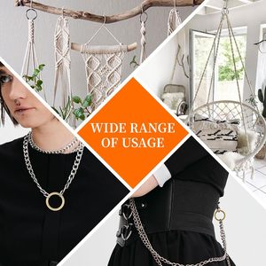 DEVPSISR Anneaux toriques en métal soudés sans soudure, multi-usages, pour artisanat, macramé, couleur or, en pouces - Product Image 6