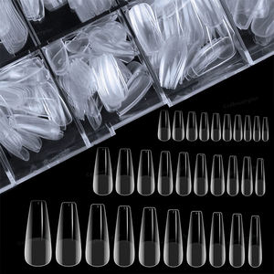 Punta de extensión de <span class=keywords><strong>uñas</strong></span> <span class=keywords><strong>acrílicas</strong></span>, producto <span class=keywords><strong>2022</strong></span> transparente, cobertura completa, cuadrada, superventas - Product Image 5