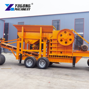 YG Hot Sale Pe150x250 Mobile Gold Ore diesel Rock <strong>Jaw</strong> <strong>Crusher</strong> Machine Stone <strong>Crusher</strong> with Vibrating Screen - Product Image 1