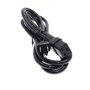 Factory Direct North American Power Cord Extension Cord NEMA 5-15P To C19 14AWG 15A 125V