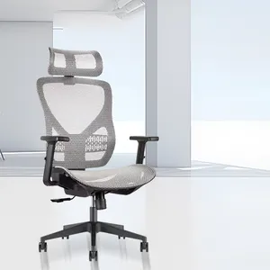 Manufacturer Modern Design Office Furniture Ergonomic Mesh Chair 3D Handrail Office Lifting Chair With Pu Pulley