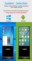Écran LCD haute définition sur pied pour la publicité numérique, la présentation avec système d'exploitation Android ou Windows