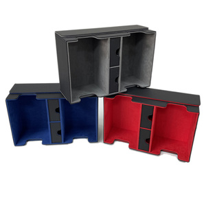 Boîte de rangement pour cartes en cuir PU de qualité supérieure <span class=keywords><strong>personnalisable</strong></span> Boîte de jeu de société Yugioh avec rangement pour cartes Caractéristiques sans fermeture - Product Image 6