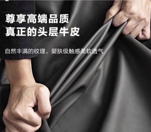 La chambre principale comprend un lit en cuir minimaliste italien multifonctionnel Chambre simple moderne un lit double mesurant 2 mètres - Product Image 4