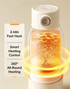 Calentador de <span class=keywords><strong>Agua</strong></span> y Leche Eléctrico Portátil de 500 ml, Mini Hervidor de <span class=keywords><strong>Agua</strong></span> Caliente de Acero Inoxidable para Té y Café - Product Image 6