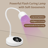 Lampe de bureau LED UV pliable 30W haute puissance 365nm pour ongles, manucure, usage domestique, portable, rechargeable, séchage rapide