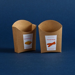Vassoio in Carta Kraft di Grado Alimentare a Forma di Corno di Toro Dorato, Scatola Personalizzabile per Cioccolato, Barrette al Latte, Sandwich al Formaggio - Product Image 3