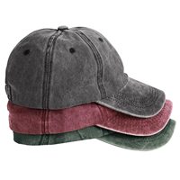 Gorra de Béisbol Retro Estilo Dad Cap, 100% Algodón, Corona Suave, Logotipo Bordado, Acabado Desgastado, Protección Solar, 6 Paneles, Venta al Por Mayor