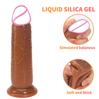 Dildo Súper Suave de Silicona Grande con Ventosa para Vagina y Ano, Juguete Sexual para Mujer, Tienda Erótica