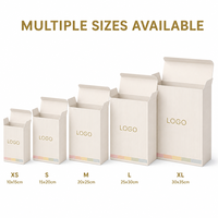 Boîte en papier enduit blanc crème personnalisée pour jouets de créateurs, emballage cadeau en carton écologique finition mate avec logo