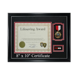 Marcos de Exhibición para Certificados de Medallas de Logro de la Fuerza Aérea y la Policía, Personalizados, Ecológicos, de 8x10, al por Mayor - Product Image 3