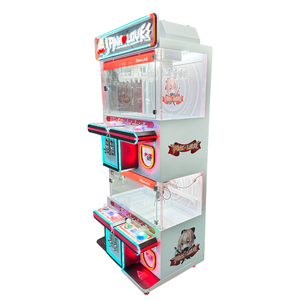 Nueva Máquina Recreativa Comercial <span class=keywords><strong>de</strong></span> Grúa <span class=keywords><strong>de</strong></span> Garras Rosa para 4 Jugadores, Operada con Monedas, Estilo Gachapon <span class=keywords><strong>de</strong></span> Dos Niveles - Product Image 2
