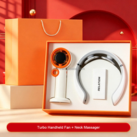 Coffret Cadeau d'Entreprise Personnalisé pour Événements Sportifs : Ventilateur Turbo et Batterie Externe Carrée Filaire pour Cadeaux Promotionnels d'Entreprise et Souvenirs pour Fans