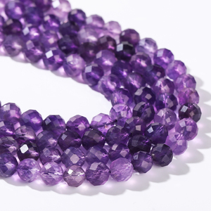 6/8/10 mét bán buôn 5A tự nhiên 96-khía cạnh thạch anh tím lỏng hạt chất lượng cao tinh thể tự nhiên đá cho DIY đồ trang sức làm - Product Image 4
