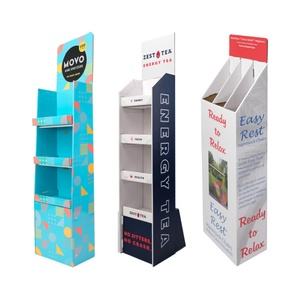 Custom Professional Design Creative Advertisement Corrugated <b>Drinks</b> Cardboard Advertising Display Rack <b>Stand</b> - Product Image 1