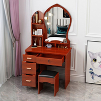 Coiffeuse moderne minimaliste compacte et multifonctionnelle pour chambre, salle de bain et salon