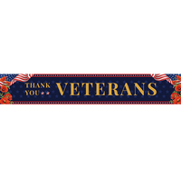 Bannière militaire extérieure en polyester personnalisée pour la Journée des Vétérans, le Memorial Day et la Journée des Forces Armées – Décoration de bienvenue pour les soldats – Vente en gros