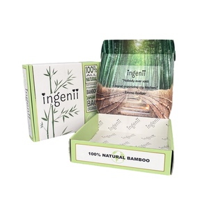 Biodegradable Eco-Friendly Rigid Gift Packaging Boxes with Embossing Custom Logo Recycled Materials for Craft Shipping Mailers - Product Image 1
