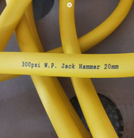 3/4 "W.P 20BAR / 300PSI tugas berat PVC dan karet untuk alat pneumatik merah 3/4" Jackhammer perakitan selang udara
