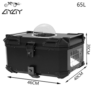 Maleta de Viaje para Mascotas de Aleación de <span class=keywords><strong>Aluminio</strong></span> de Alta Calidad, 65L, Maleta Superior para Motocicleta, Caja Trasera para Perros y Gatos - Product Image 2
