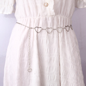 Ensemble de chaînes de taille pour femmes, pendentif cœur et papillon en alliage de zinc, bijoux de fête, accessoire de mode multicouche - Product Image 3