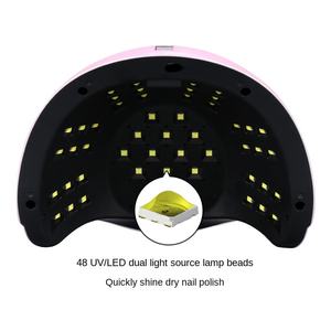 <span class=keywords><strong>Mini</strong></span> <span class=keywords><strong>lampe</strong></span> professionnelle 120W haute puissance 48 LED <span class=keywords><strong>UV</strong></span> <span class=keywords><strong>lampe</strong></span> à ongles Machine de photothérapie Portable Logo personnalisable plastique à piles - Product Image 3