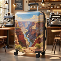 Ensembles de bagages légers, durables et personnalisés de haute qualité pour voyages en plein air, valises en ABS+PC