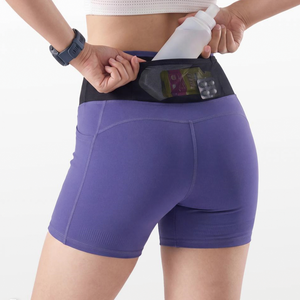 Shorts <span class=keywords><strong>de</strong></span> <span class=keywords><strong>compression</strong></span> pour femmes, 3 pouces, 80% nylon, 20% élasthanne, séchage rapide, antidérapants, avec poches - Product Image 1