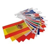 Fußball Fußball Fans hängen Dekoration National World Polyester 24 32 Länder Bunting String Flag