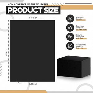 Adhesive A4 size Paste Refrigerator Sticker adhesive <b>magnetic</b> <b>sheet</b> Self adhesive soft magnet DIY <b>Magnetic</b> Roll - Product Image 1