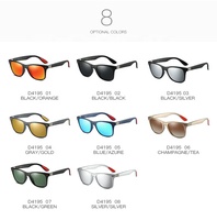DUBERY 2026 Lunettes de soleil polarisées UV400 tendance pour hommes et femmes, monture bleue personnalisée avec verres PC et TAC