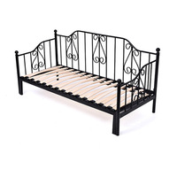 Canapé-lit télescopique pliable avec cadre en fer, lit double multifonctionnel pliable pour chambre à coucher, utilisation pour enfants