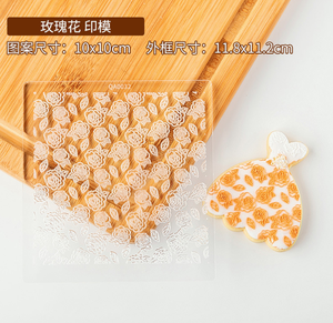 Nuovo strumento per biscotti abito <span class=keywords><strong>da</strong></span> sposa per san valentino stampo per biscotti fondente stampo per goffratura in acrilico rose d'amore taglierina per biscotti in plastica - Product Image 5