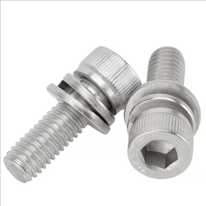 Gran oferta M3 M4 Acero inoxidable INOX SS201 304 316 L cabeza de botón hexagonal pulida Lisa tornillo Sems <span class=keywords><strong>DIN7380</strong></span> - Product Image 5