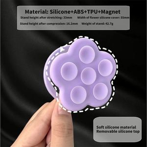 Tùy chỉnh điện thoại chủ Silicone hút cup Magnetic griptok ổ cắm bàn đứng Silicone hút núi trường hợp đối với iPhone 15 Pops Grips - Product Image 5