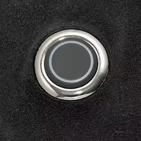 GB-C-018 Interrupteur thermostatique rond en silicone avec cadre métallique étanche IP67, anneau extérieur de 32,5 mm, pour chauffe-cou mince, vente en gros