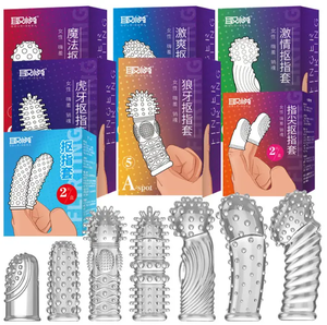 QUYUE <span class=keywords><strong>Finger</strong></span> hülse Mini <span class=keywords><strong>Finger</strong></span> Klitoris Vibrator Vibrierendes Hahn hülsens timulator Kondom - Product Image 3